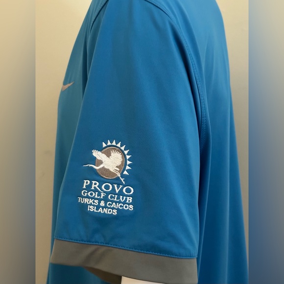 Nike Tour Performance Provo Golf Club Turks & Caicos Islands Blue & Gray Sz XL - Picture 7 of 14